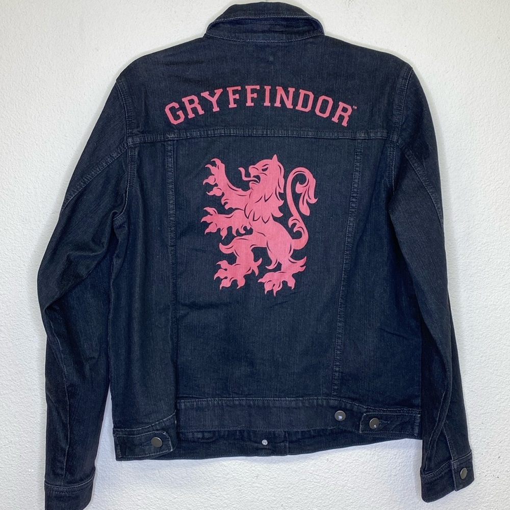 Harry Potter Gryffindor Denim Jacket Size Large